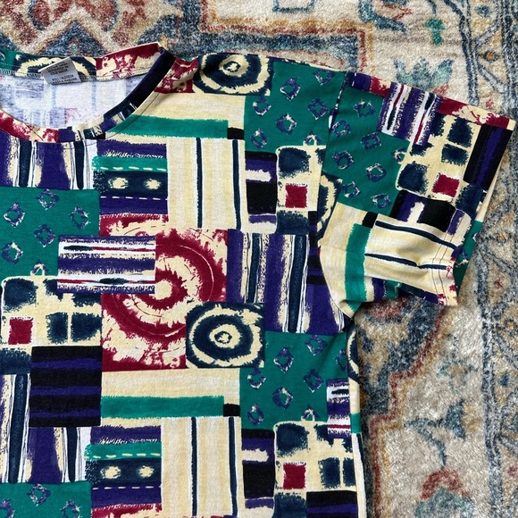 Vintage Abstract All Over Print T-shirt Size XL - Picture 4 of 4